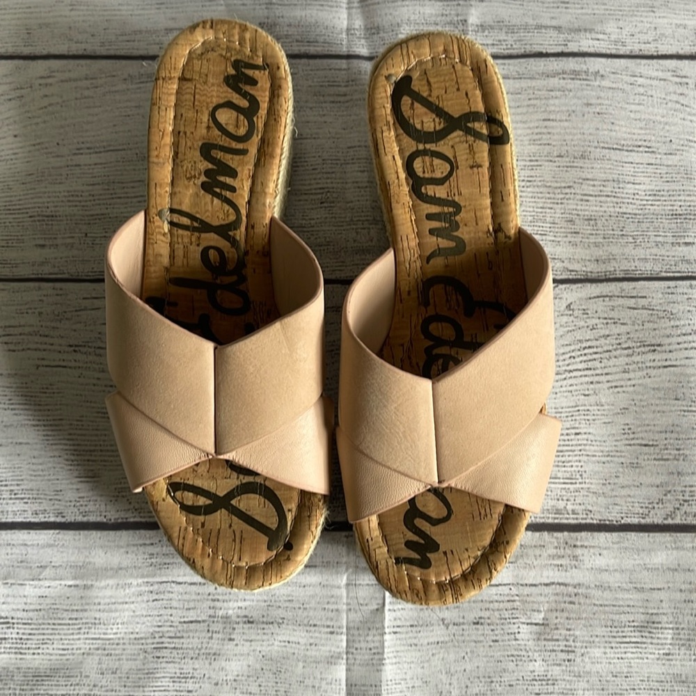 Sam Edelman Pale pink wedge sandal
